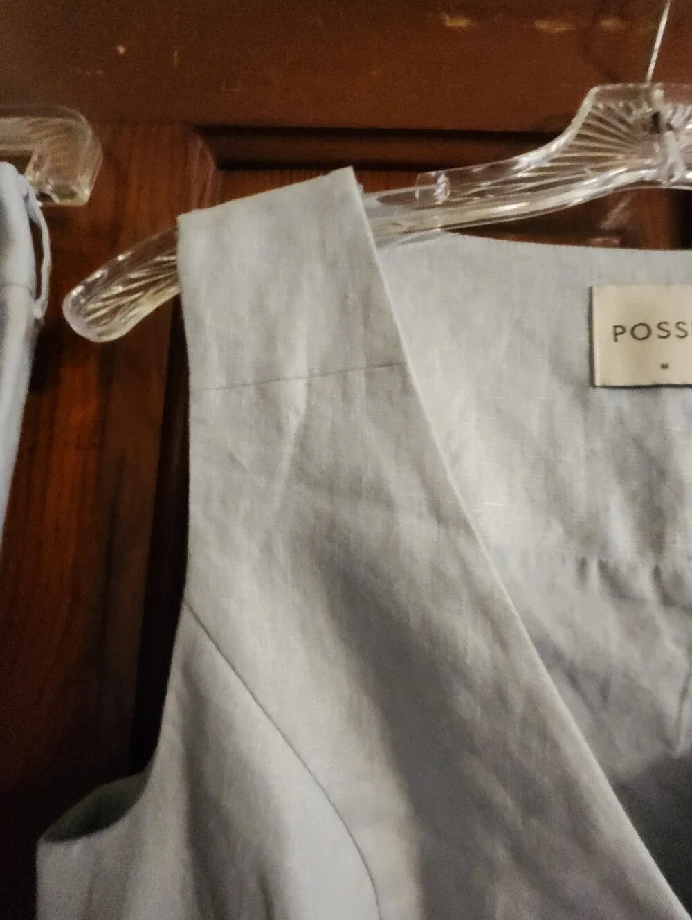 Posse Parker Light Blue Linen Pant And Vest Set